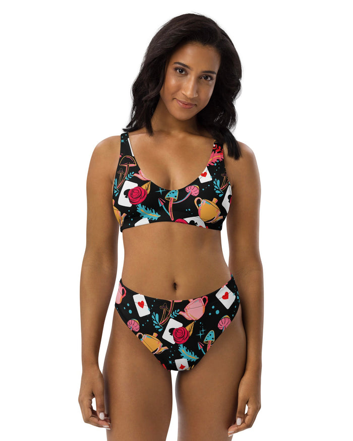 Curiouser and Curiouser Recycled High Waisted Bottoms, High-Waisted Bottoms, - One Stop Rave