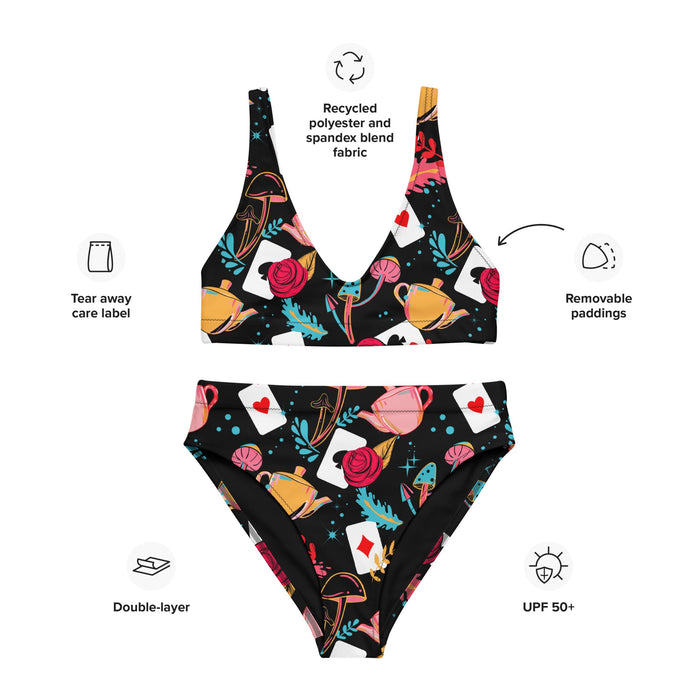 Curiouser and Curiouser Recycled High Waisted Bottoms, High-Waisted Bottoms, - One Stop Rave