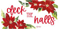 Deck the Halls Poinsettias Pillow Swap