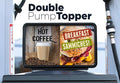 Double Message Pump Topper Frame - UnitedSign