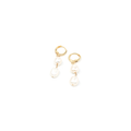 Double Pearl Hoop Earrings