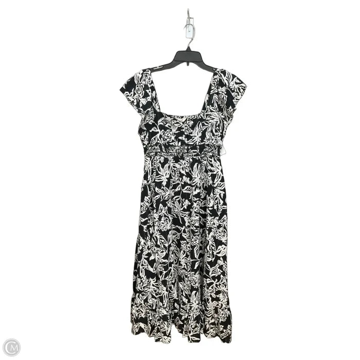 Dress Casual Maxi By Fatface In Black & White, Size: S