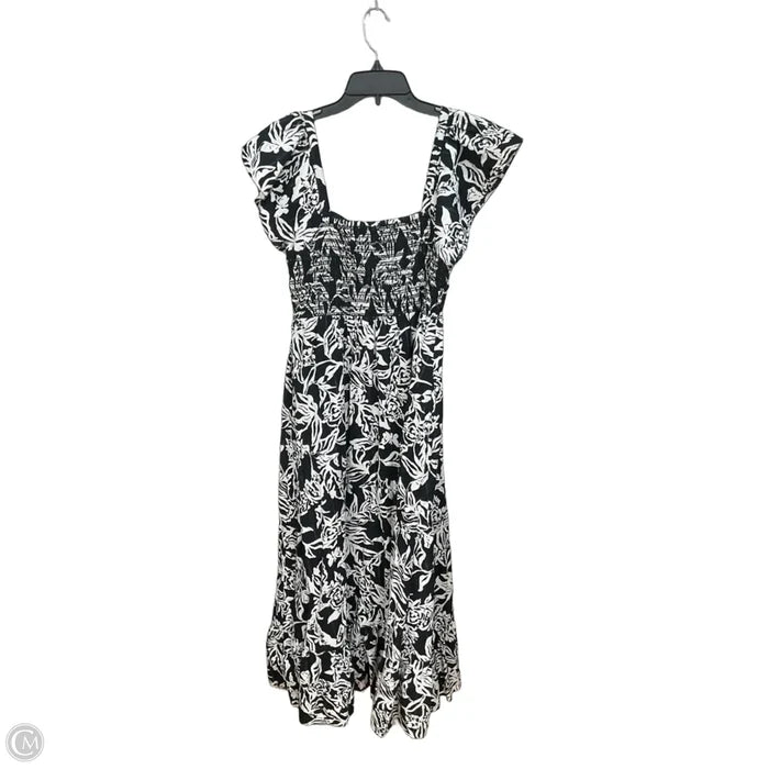 Dress Casual Maxi By Fatface In Black & White, Size: S