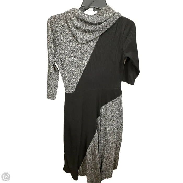 Dress Casual Maxi By Signature By Robbie Bee In Black & Grey, Size: S