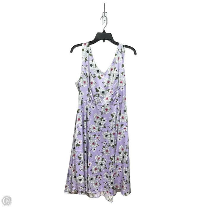 Dress Casual Midi By Clothes Mentor In Purple, Size: Xl