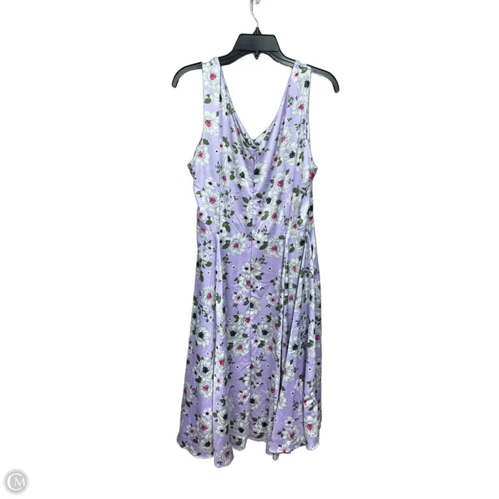 Dress Casual Midi By Clothes Mentor In Purple, Size: Xl