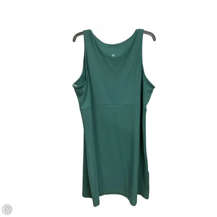 Dress Casual Midi By Eddie Bauer In Green, Size: 2x