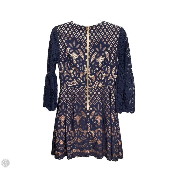 Dress Casual Midi By Eliza J In Blue & Cream, Size: Xs