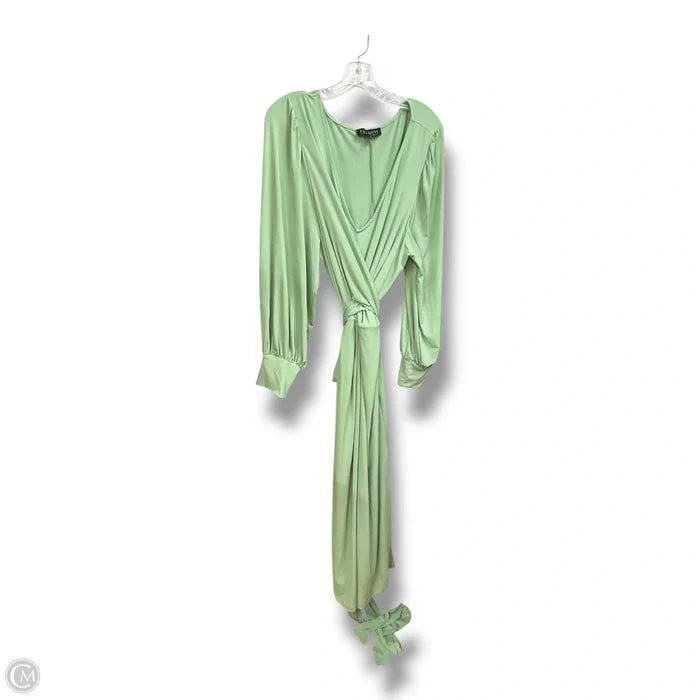 Dress Casual Midi By Eloquii In Green, Size: 3x