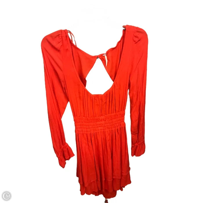 Dress Casual Midi By Free People In Orange, Size: S