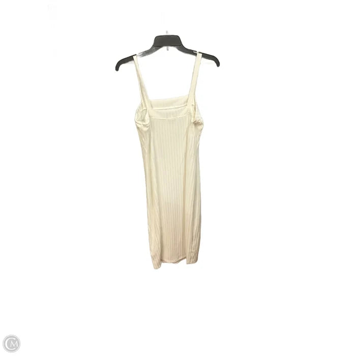 Dress Casual Midi By Haute Monde In White, Size: L