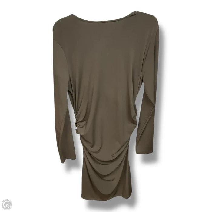 Dress Casual Midi By Jennifer Lopez In Brown, Size: Xl