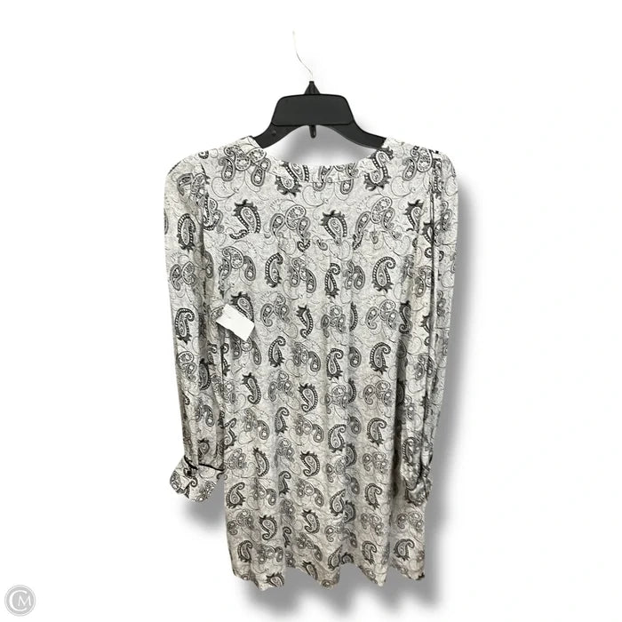 Dress Casual Midi By Loft In Black & White, Size: S