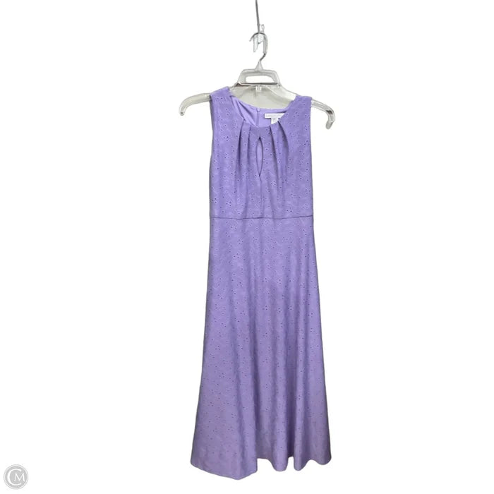 Dress Casual Midi By London Times In Purple, Size: S