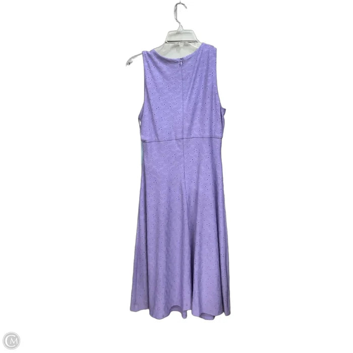Dress Casual Midi By London Times In Purple, Size: S