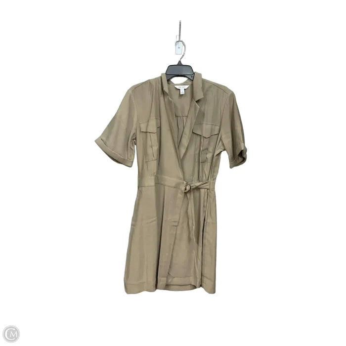 Dress Casual Midi By Nine West In Taupe, Size: L