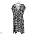 Dress Casual Midi By Nordstrom In Blue & White, Size: M