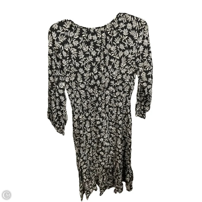 Dress Casual Midi By Old Navy In Black & White, Size: S