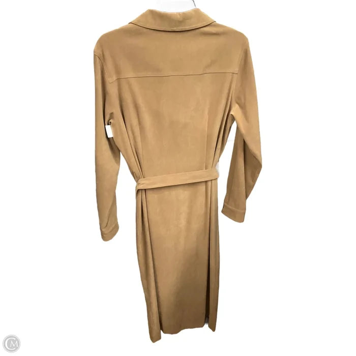 Dress Casual Midi By Talbots In Tan, Size: L