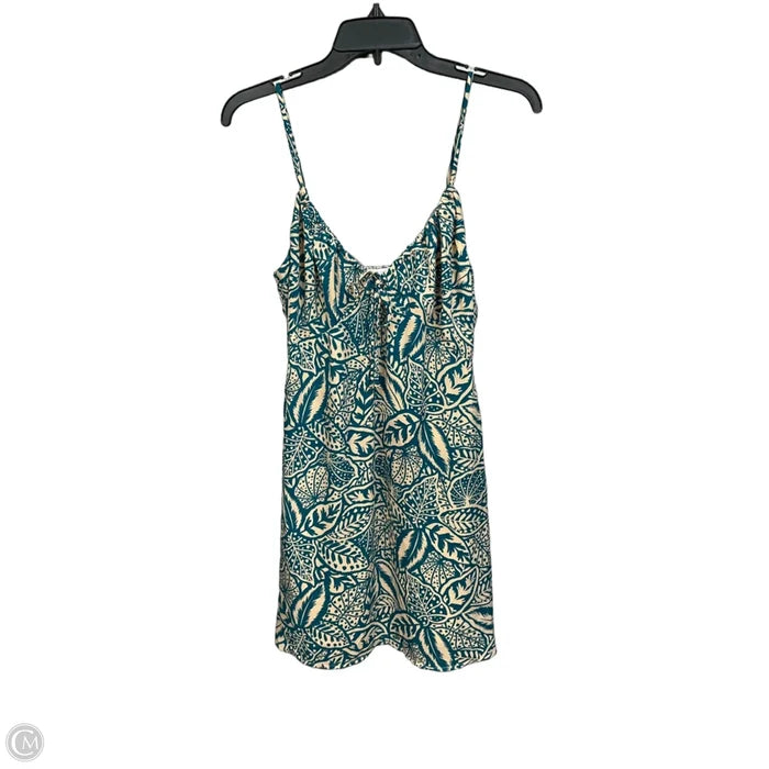 Dress Casual Short By Sienna Sky In Green & Tan, Size: S