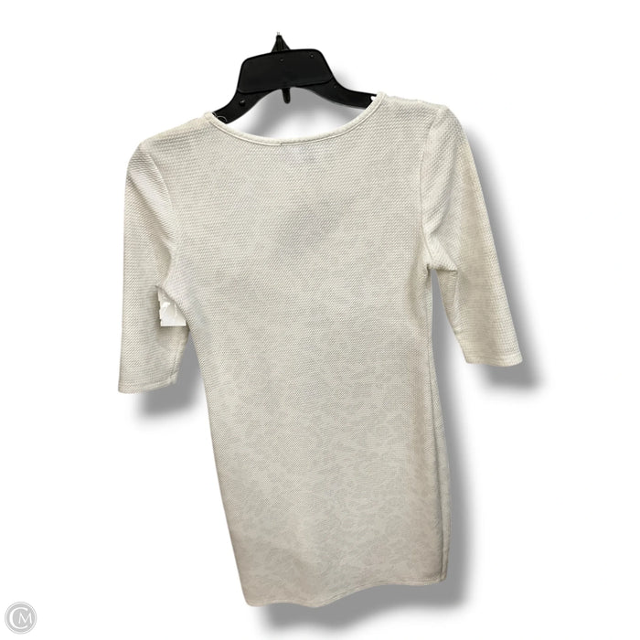Dress Casual Short By Snap In White, Size: L