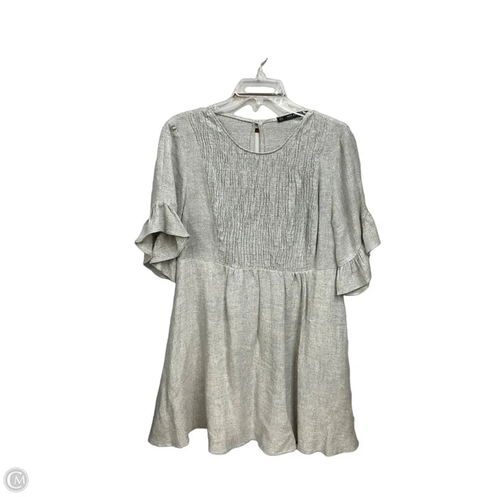 Dress Casual Short By Zara In Grey, Size: L