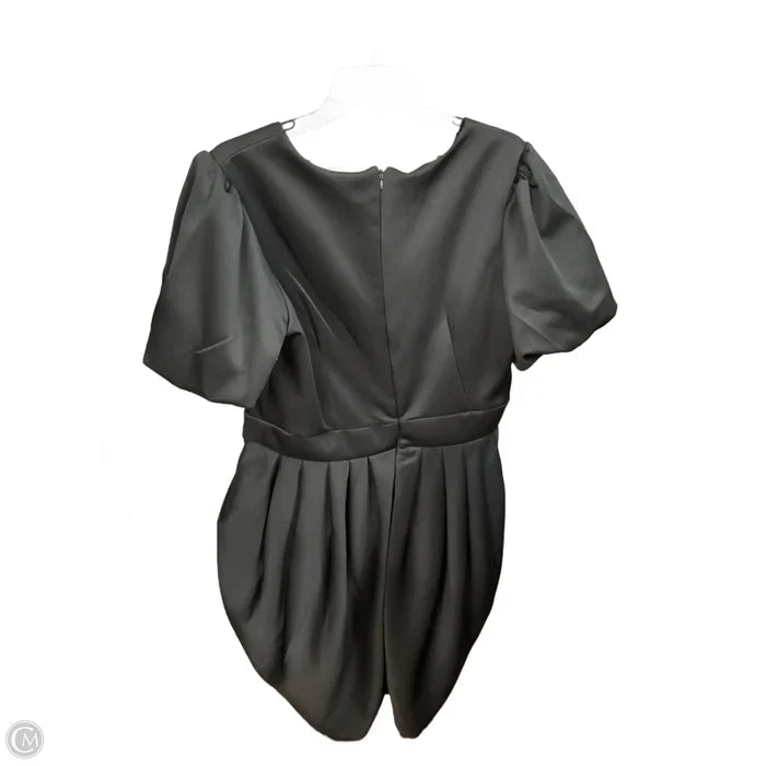 Dress Party Midi By Ashley Scott In Black, Size: 1x