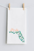 Emma's Southern State Florida Tea Towel