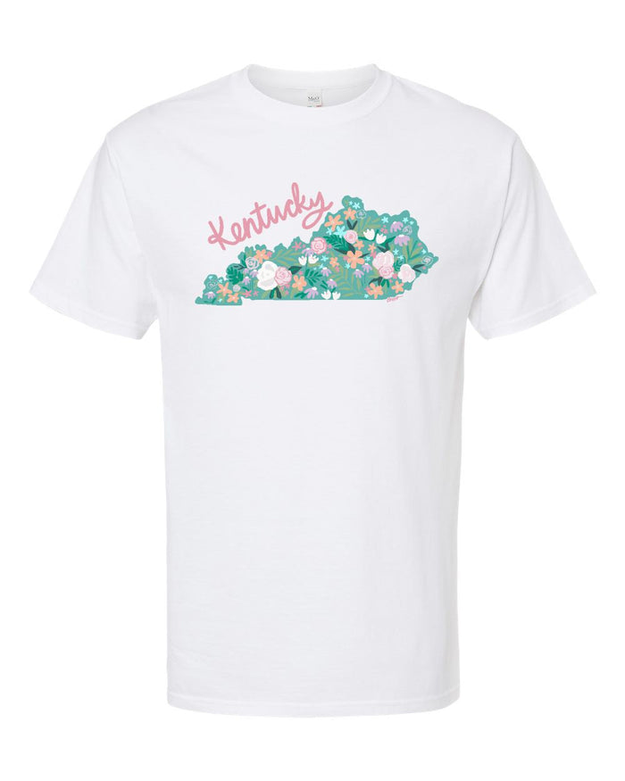 Emma's Southern State Kentucky on White Short Sleeve