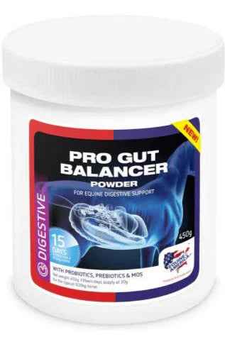 Equine America Pro Gut Balancer digestive supplement in a 450g tub