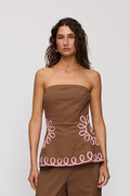 Estela Bustier - Chocolate