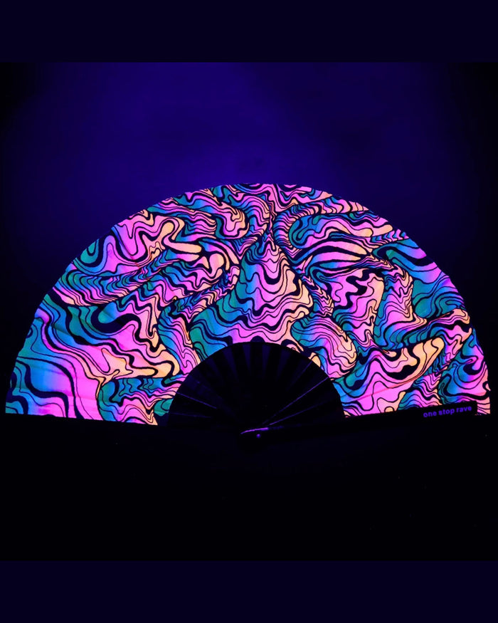 Extraterrestrial Hand Fan, Festival Fans 13.5", - One Stop Rave