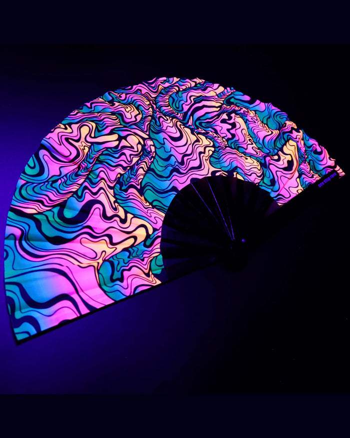 Extraterrestrial Hand Fan, Festival Fans 13.5", - One Stop Rave