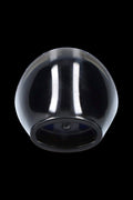 Black glass cannabis water pipe against a dark background.