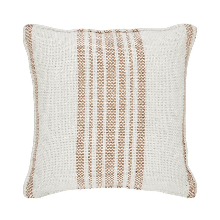 Farmhouse Fall Harvest Pumpkin Gather Decorative Accent Pillow 6x6 Inch