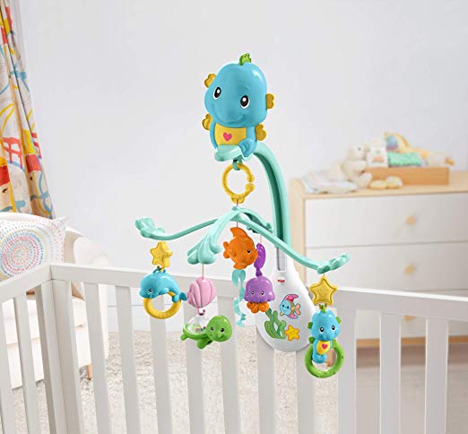 Fisher-Price 3-in-1 Soothe & Play Seahorse Mobile