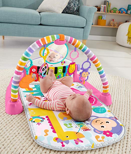 Fisher-Price Deluxe Kick 'n Play Piano Gym, Pink