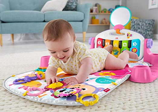 Fisher-Price Deluxe Kick 'n Play Piano Gym, Pink