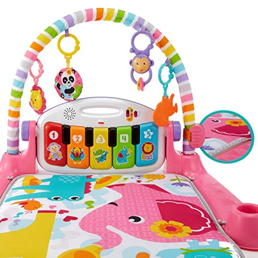 Fisher-Price Deluxe Kick 'n Play Piano Gym, Pink