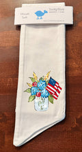 FLAG FLORAL JAR WREATH SASH