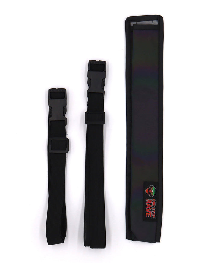 Flash reflective fan holster black in normal light