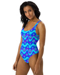 Flower Power Blue Bodysuit, Bodysuit, - One Stop Rave