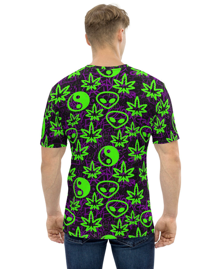 Ganja Graffiti T-Shirt, T-Shirt, - One Stop Rave