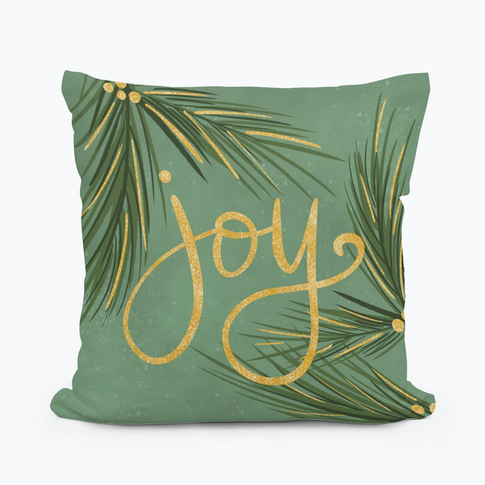 Haley Joy Pine Gold Berrties Pillow