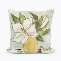 Haley Magnolia Yellow Vase Pillow