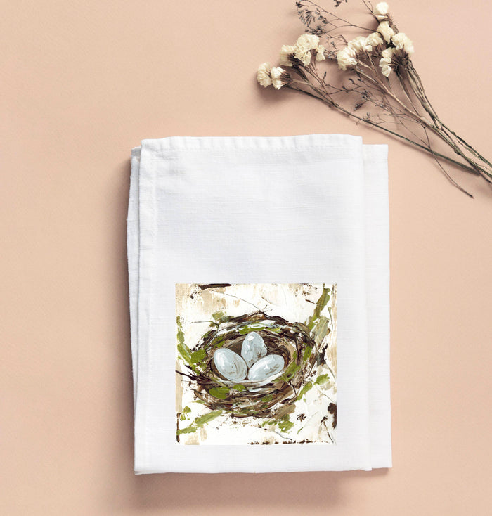 Haley Nest With Eggs Tea Towel Tea Towel