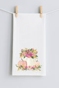 HALEY PUMPKINS AND FLOWERS TEA TOWEL