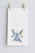 Haley's Angel Simple Gold Outline Tea Towel