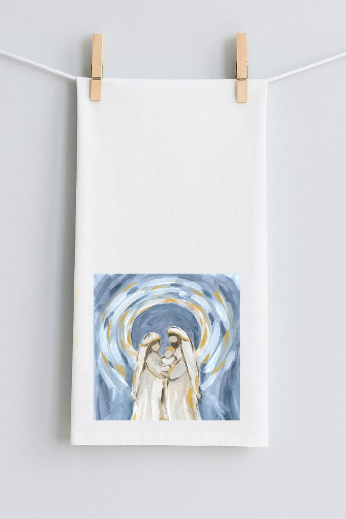 Haley's Holy Family Nativity Tea Towel
