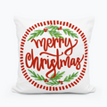 Haley's Round Merry Christmas Pillow